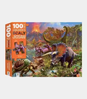 100 Piece Children Scaly Jigsaw Dinosaur Island